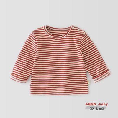 Gestreiftes Langarm-T-Shirt für Kleinkinder für Jungen und Mädchen, 0-3 Jahre, Frühling/Herbst 