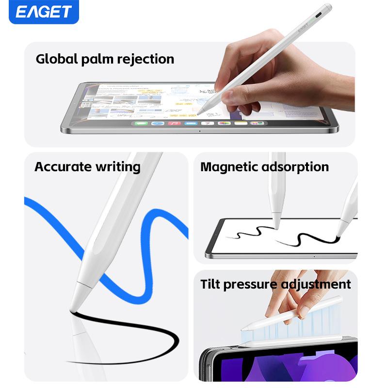 Stylus Pen For 2018-2024 IPad Has Palm Repulsion and Tilt Function 13 Min Quick Charge with iPad 6-10, iPad Pro 12.9 & 11 Inch.
