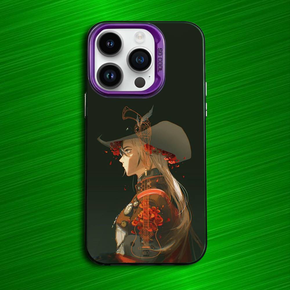 

Boothill Honkai Star Rail Phone Case For iPhone 16,15,14,13,12,11,Mini,Pro,E,MAX Purple Candy Matte Shockproof Cover iPhone14pro