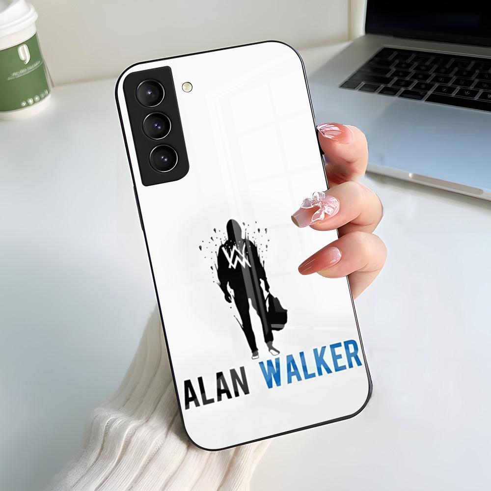 World Hit DJ Alan Walker Phone Case For Samsung S25 S24 FE S23 S22 S21 Plus S20 Ultra Note20Ultra Black Glass Cover