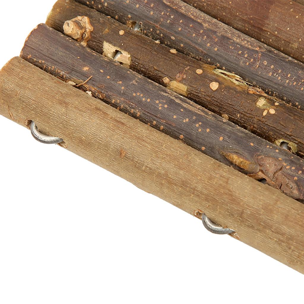 Hamster Wooden Bridge Toy Bendable Bridge Ladder Hideout for Reptile Mice Rodents Small Animal Chew Toy