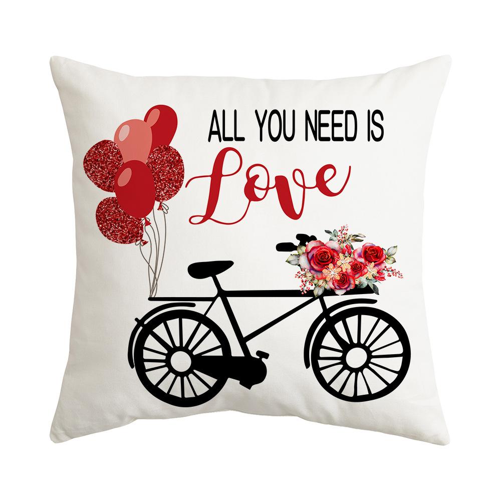 Valentine's Day Pillow New Sofa Cushion Bedside Backrest Plush Pillow Cover Shopee