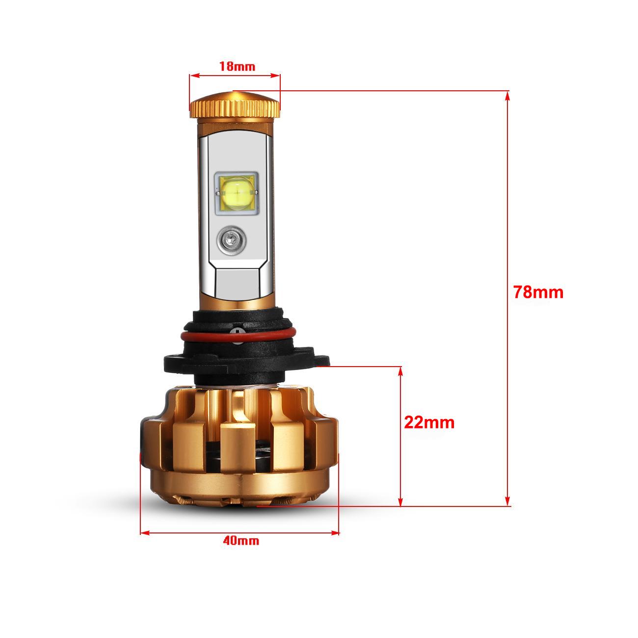 

AUXBEAM 2 Pcs 60W Car LED Headlight Bulbs 6000lm 6000K Auto Headlamp Chip H1 H3 H7 H11 9005 9006 Led Light Fog lamp