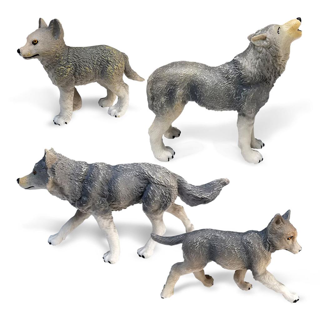 Simulation Waldtier Weißwolf Grauwolf Modell Spielzeug Sibirischer Wolf König Nordamerikanischer Weißwolf Desktop Dekoration Ornament