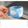 Creative and Fresh Underglaze Color Hand-painted White Cloud Coffee Cup