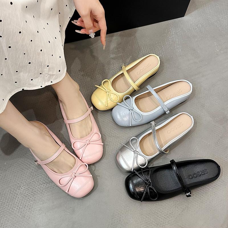 Fashion Summer Women Cover Toe Mules Slippers Fashion Butterfly-knot Slide Ladies Elegant Dress Slip On Shoes