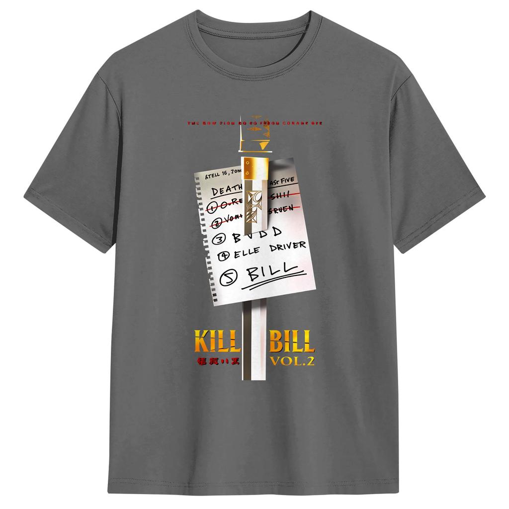 KILL BILL THE WHOLE BLOODY DROP Maglietta Estiva Vintage T-shirt in Cotone Harajuku Maglietta Per Coppia Top Casual