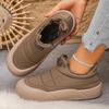Fashion Casual Thick Bottom Waterproof Sneakers Women 2025 Winter Warm Short Plush Ankle Boots with Platform Fluffy Non Slip Snow Boots