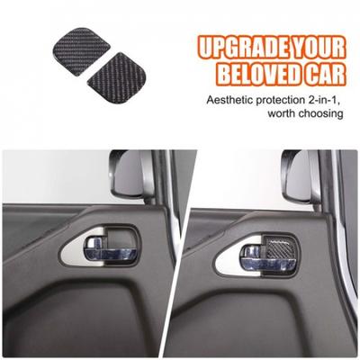 Soft Carbon Fiber Interior Door Bowl Trim Sticker For Nissan Frontier 2005-21