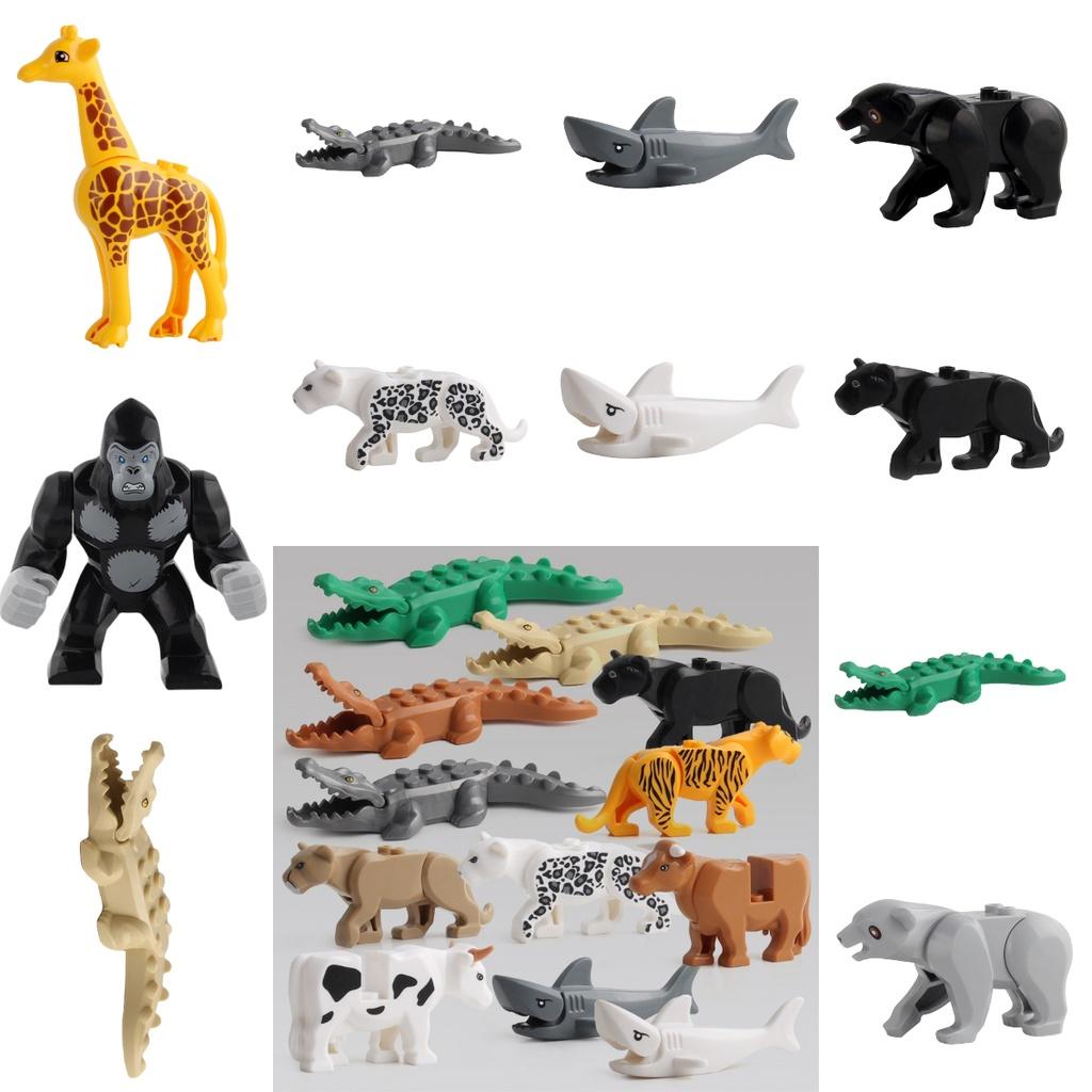 3d Animal Crocodile Building Blocks Diy Plastic Toy Gift For Kids
