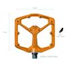 CRANK BROTHERS Stamp 7 577576 Pedals, Large, Orange,