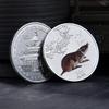 Colorful, prosperous and peaceful, twelve zodiac animals, commemorative coin box, twelve zodiac commemorative medal, gold coin, collectible