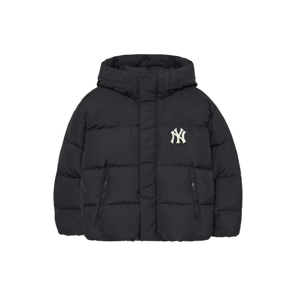 MLB FW23 New York Yankees Stampa Lettere Collo Alto Calda Imbottita Antivento Manica Lunga Giacca Piumino Unisex Capo Esterno Nero 3ADJV0236-50BKS