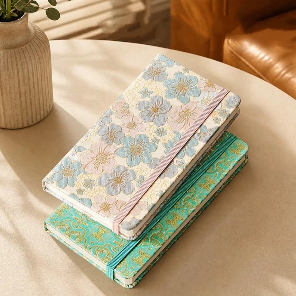 A6/A5 Elastic Band Notebook Thick Paper Pocket Notebook Stylish Vintage Journal Desk Use