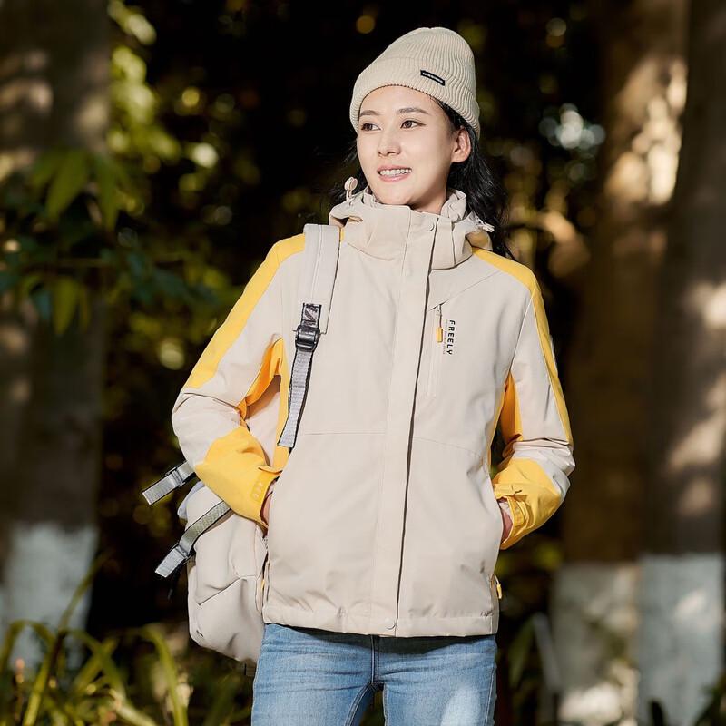 OLOMM Women s 3-in-1 Outdoor Fleece-lined Hiking Jacket M-3XL