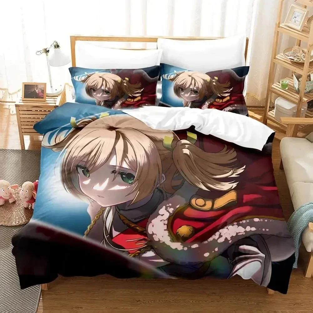 Anime Revue Starlight Bedding Set Boys Girls Twin Queen Size Duvet Cover Pillowcase Bed Kids Adult Fashion Home Textileextile