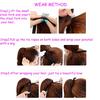 Long Straight Drawstring Ponytail Heat Resistant Synthetic Natural Straight Wrap Around Clip In Ponytail Hair Extension