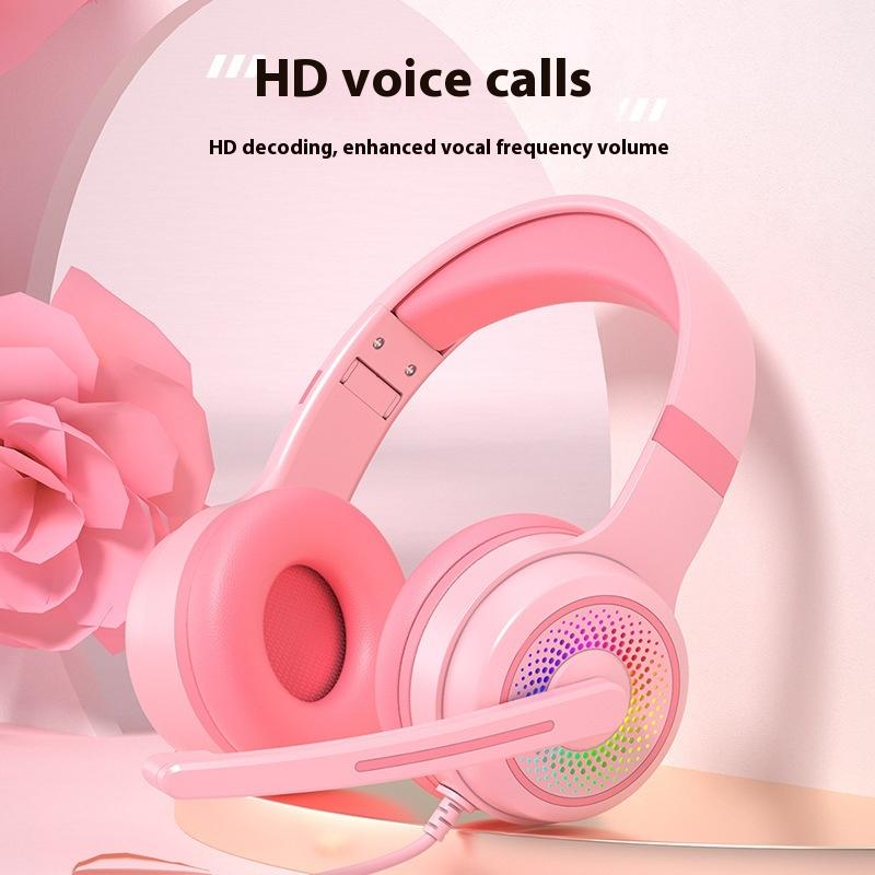 Head-mounted E-sports Game USB Wired Headset RGB Magic Light Effect Computer Headset