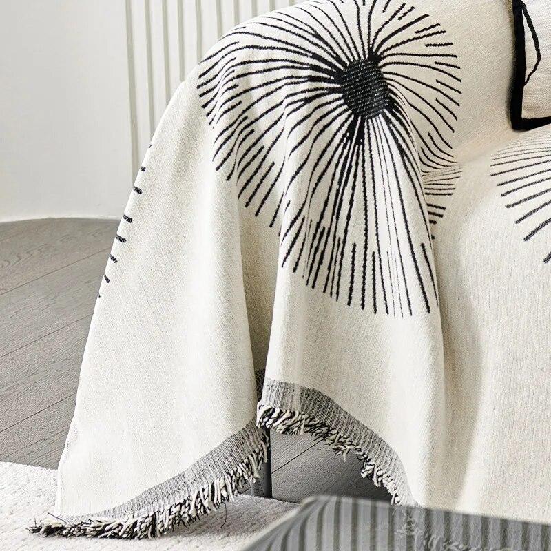 New Winter Fireworks Sofa Towel Living Room Chenille Sofa Towel Blanket Universal Anti-cat Scratch Couch Slipcover 1/2/3/4 Seat