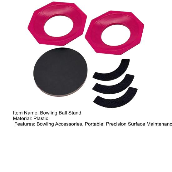 Yousheng 2Pcs Bowling Ball Stand with Sponge Universal Sanding Pad Holder Precision Surface Maintenance Tool Bowling Cleaning Polishing Display