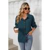 Fall Winter New Corduroy Lapel Long Sleeve Loose Pocket Shirt Jacket For Amazon Europe America Cross-border Foreign Trade