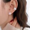 Sweet Pink Diamond Cat Ear Cuff for Non-Pierced Ears - Stylish, Hollow Kitten Design