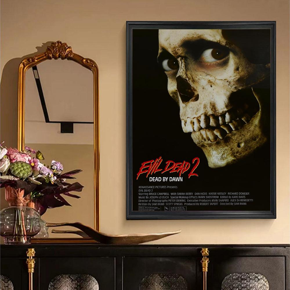1pc Classic Horror Movie The Evil Dead Abstract Vintage Poster HD Posters Home Room Bar Cafe Decor Art Wall Painting Picture