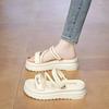 Fairy wind girl outer slippers 2025 new fashion women's cool slippers flat-bottomed soft-soled one-word casual beach shoes