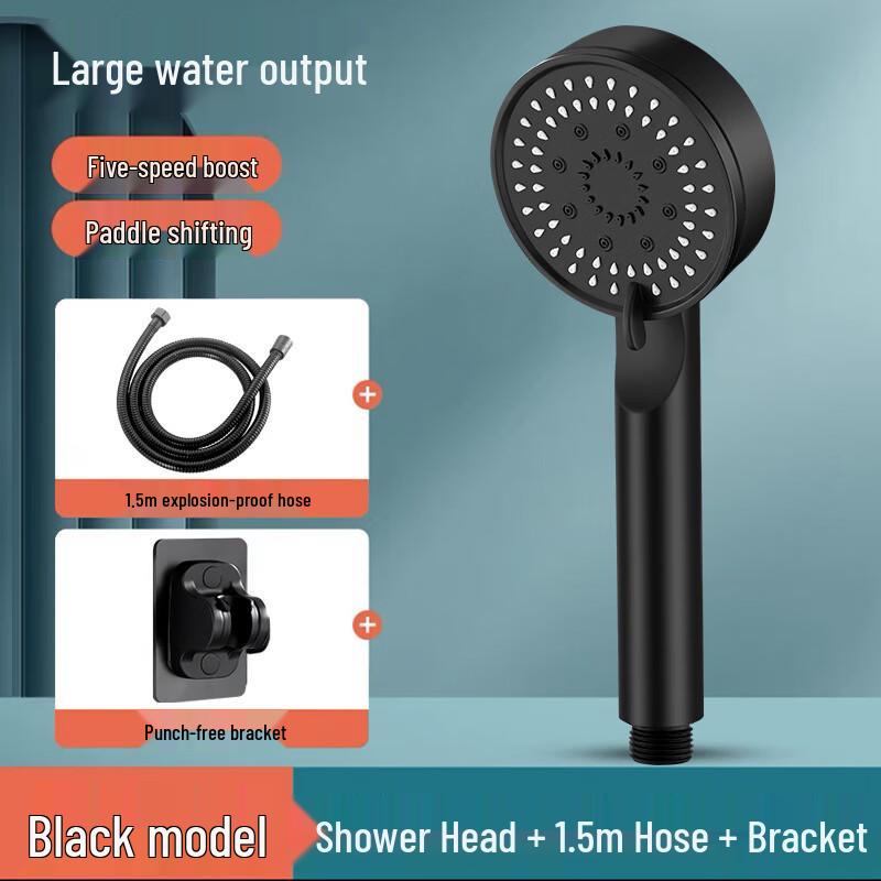 MDNG Warrior Black Pressurized Shower Set Medium