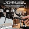 Rundkopfbürste für Espressomaschinen-Reinigung Universelles Kaffeemaschinen-Zubehör Kaffeezubereitung
