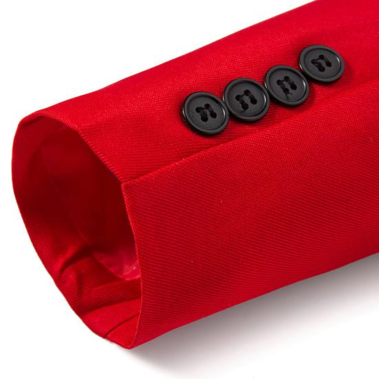 Men Suit Coat Formal Business Style Slim Fit Single Button Solid Color Cardigan Lapel Pockets Long Sleeve Satin Commute Office Groom Wedding Prom