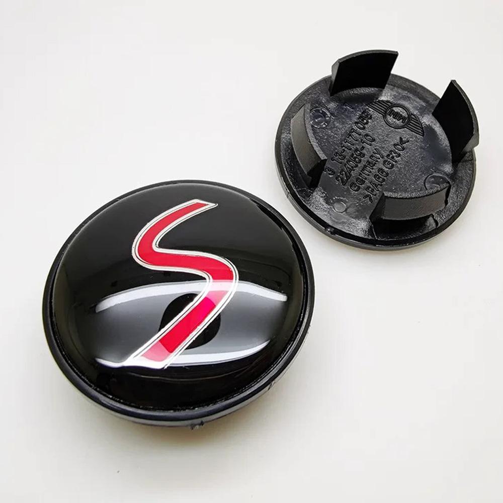 2026 Hot ABS 4pcs 54mm 56mm Car Wheel Hub Center Caps Rim Cover Badge Emblem For bmw Mini Works Cooper F54 F55 F56 F57 F60 R50 R52 R55