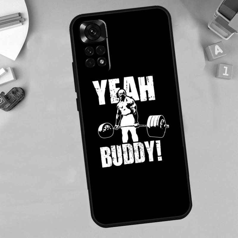 Bodybuilding Gym Fitness Quotes Case For Xiaomi Redmi Note 11 8 9 10 Pro 12 Turbo 8T 9S 10S 11S 12S Redmi 12C 10C 9C Cover
