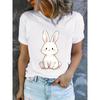 Women'S Summer Short-Sleeve Printed T-Shirts Fashionable and Casual Comfortable Fit Harajuku Sleeve Aesthetic Clothes