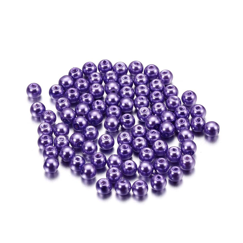 Multi-color 4mm Glass Imitation Pearl Beads for DIY Jewelry Crafting
