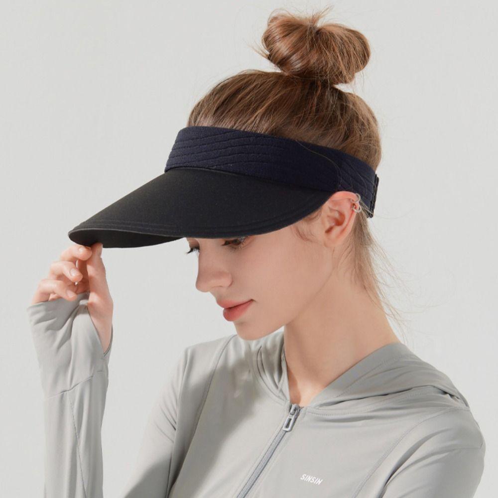 Empty Top Summer Seamless Sun Hat Ice Silk Breathable Air Sun Hat Sunscreen Baseball Cap  Travel