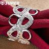 925 Sterling Silver AAA Zircon Heart Ring Jewelry
