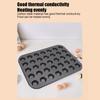 35 Grids Cupcake Baking Tray Carbon Steel Tart Quiche Mold Multipurpose Cake Mold  Oven Baking