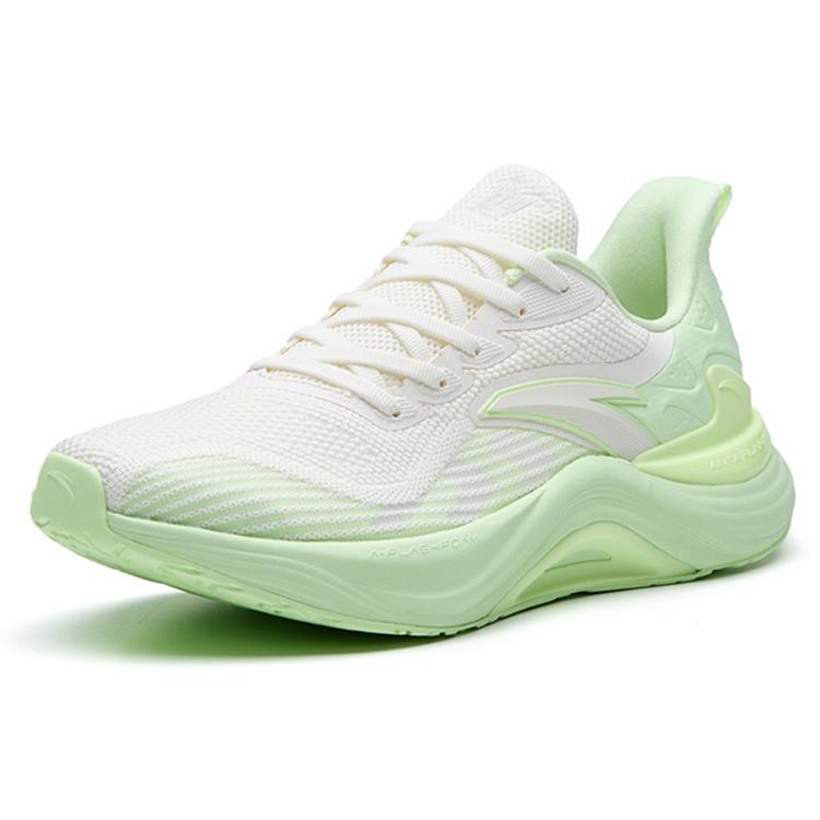 New Anta 2.5 Breathable Lightweight Low Top Running Shoes Women's White Green 122235582-7