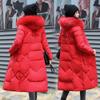 New coat women's winter cotton-padded clothes Korean version medium and long cotton clothes thickened cotton clothes