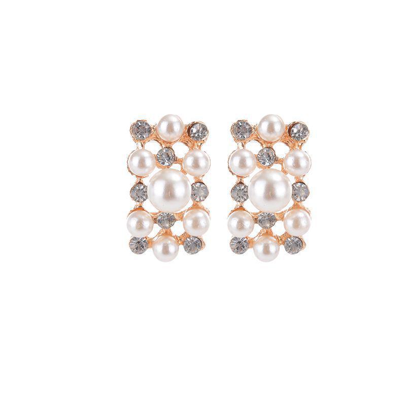 European & American Imitation Pearl Bridal Necklace Set