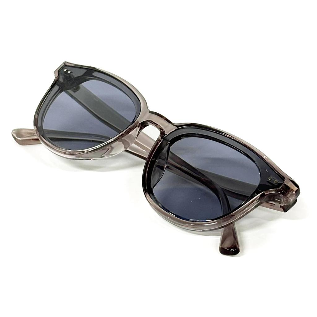 FashionBerry Clear Gray x Light Smoke Sunglasses with Over UV Oval Thick Lightweight Eyewear for and Outdoor Activities 99% Protection, Lenses,