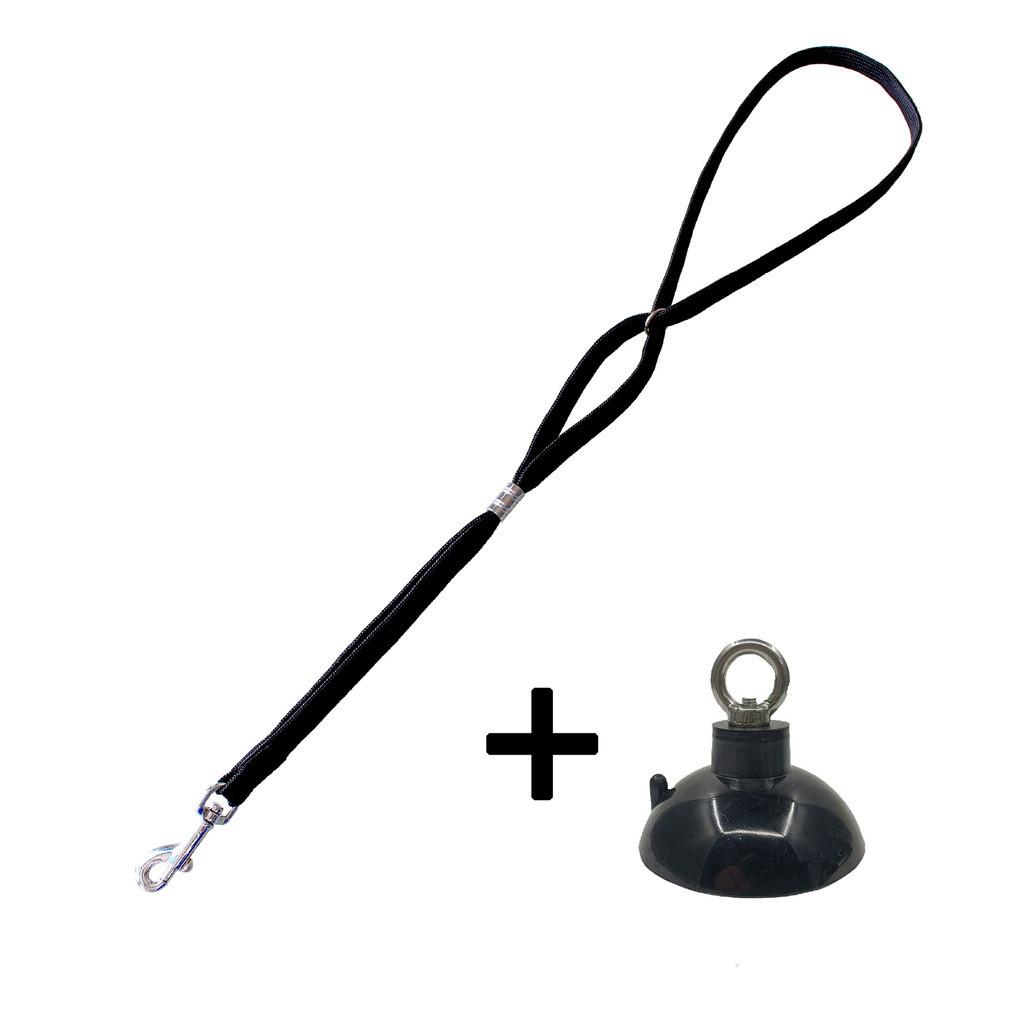 Dog Bathing Tether with Suction Cup Pet Dog Grooming Tub Restraint Loops and Adjustable Dog Cat Fixed Safety Rope for Pet Shower Bathing Grooming