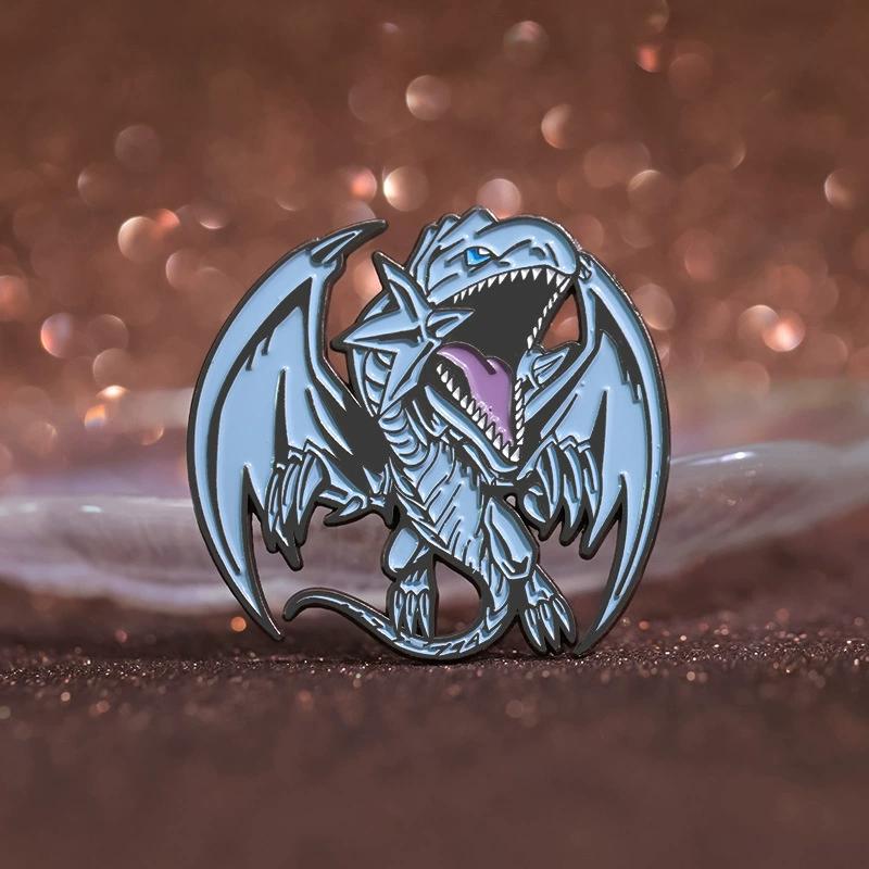 

Cartoon Manic Dragon Shape Design Badge Exquisite Punk Style High-end Medal Fashion Trend Clothes Bag Accessories Brooch синий
