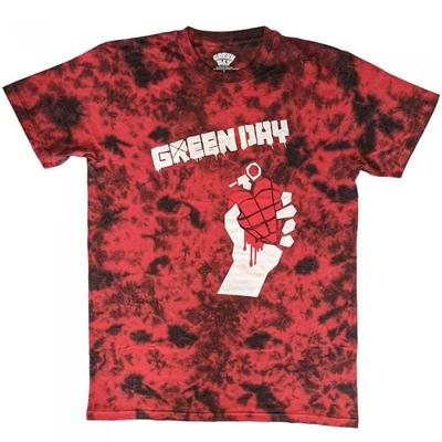 Green Day Unisex Adult American Idiot Dye Wash T-Shirt
