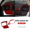 For Lexus GS GS250 GS350 GS450h L10 2012-2015 2016 2017 2018 2019 Real Soft Carbon Fiber Sticker LHD RHD Car Side Air Outlet