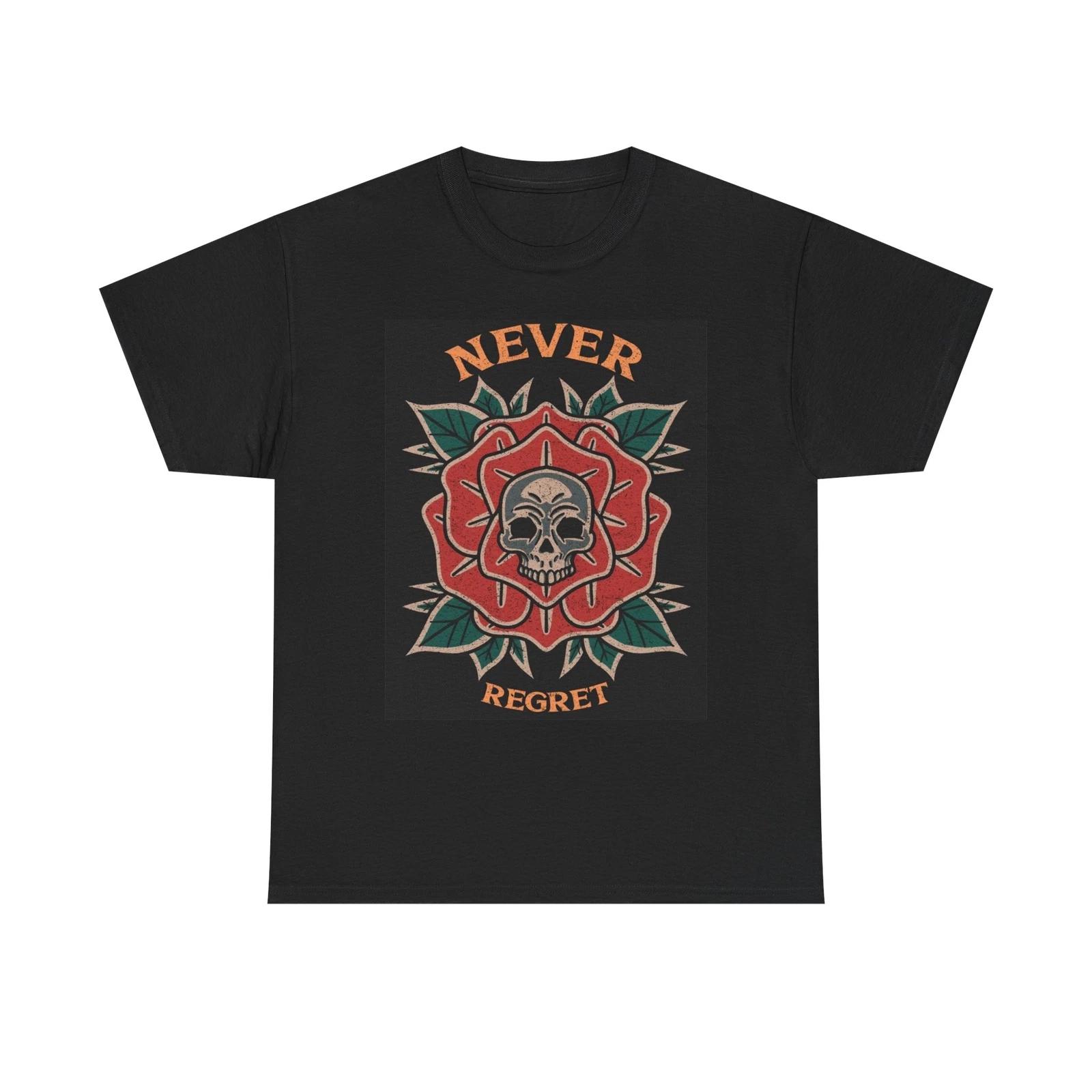 Men s and Women s T-shirts Never Regret Graphic XXL