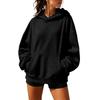 Women's Long Sleeve Neck Pullover Hoodie for Casual Daily Wear