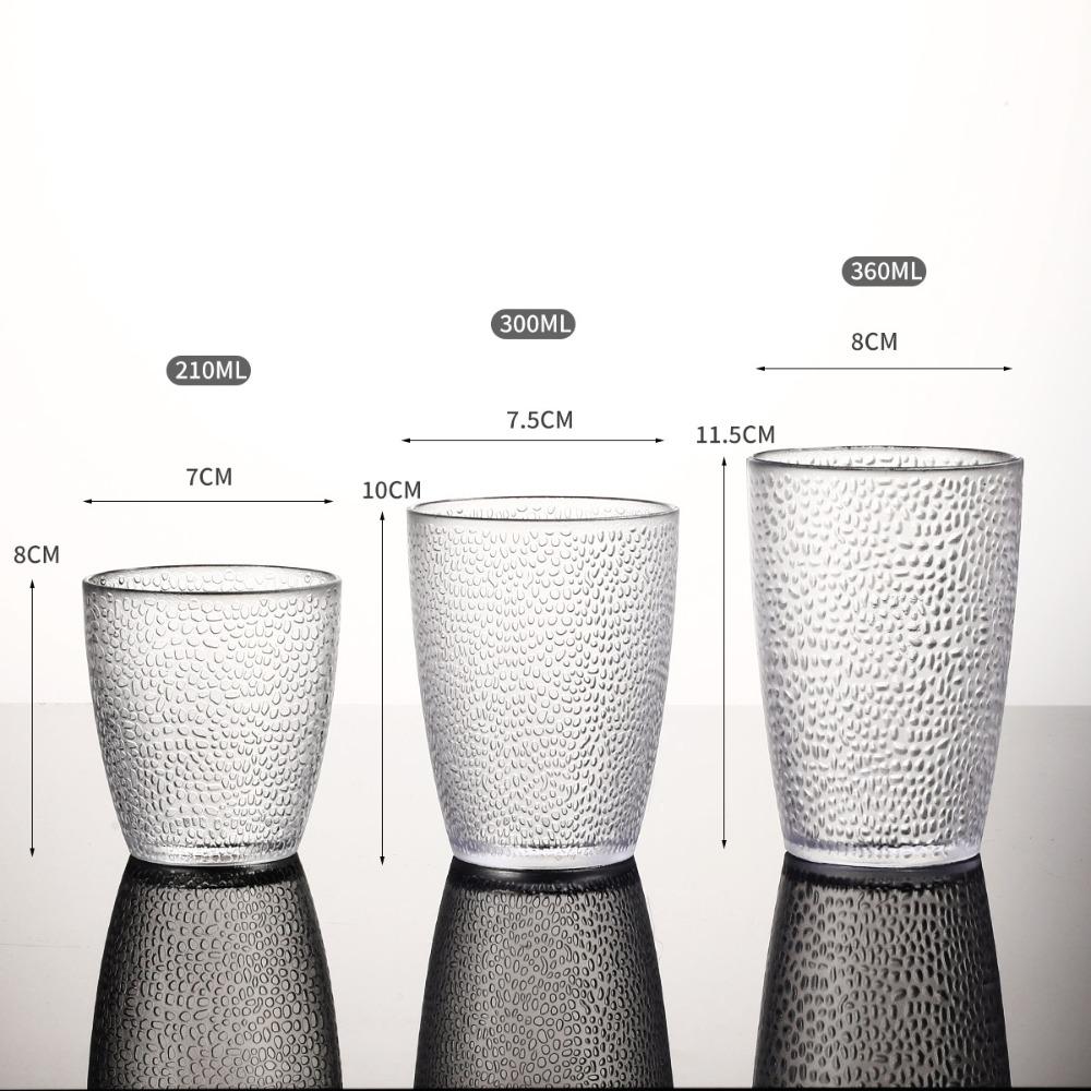 Nerozbitné akrylové sklenice Akrylový čajový šálek Pivní půllitr Pohár na pití KTV