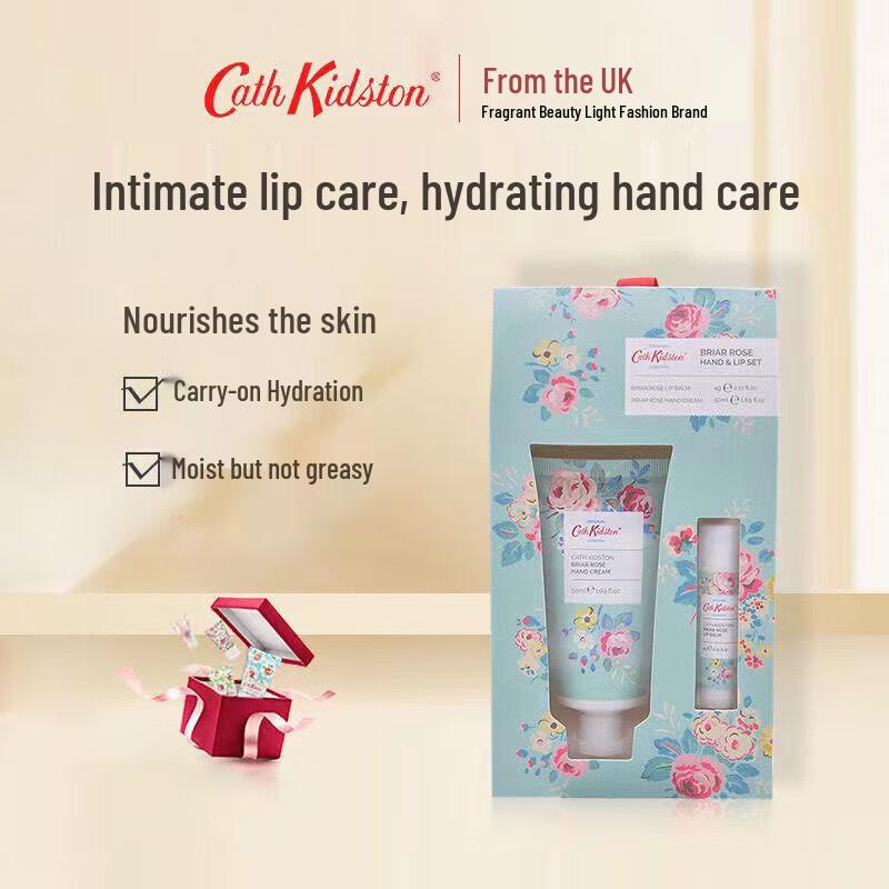 CATH KIDSTON Rose Hand & Lip Balm Gift Set